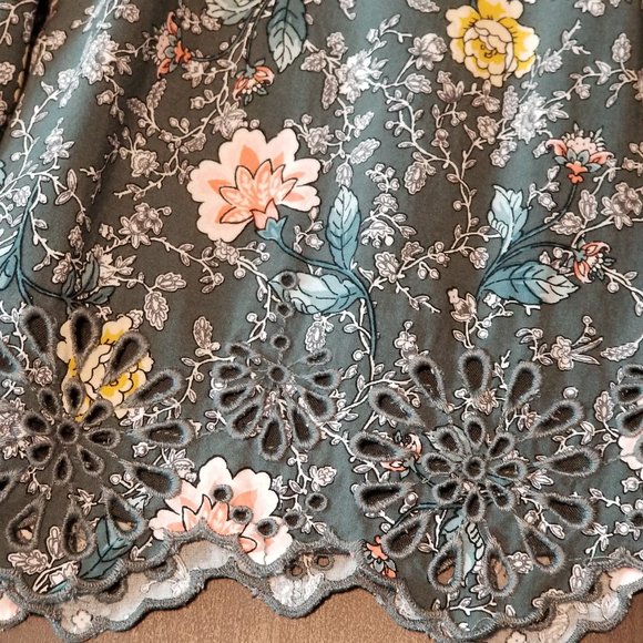 LOFT Boho Floral Tank Top Blouse S - Picture 10 of 11